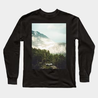 The hut in the mountains Long Sleeve T-Shirt